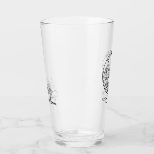 Vrijgezellenfeest aangepast cadeau met naam Woesti Glas (Rechts)