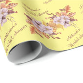 Vrijgezellenfeest Aangepaste Herfst ventilator Cadeaupapier (Rol Hoek)