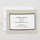 vrijgezellenfeest - Aangepaste kleuren voor wedden Kaart (Achterkant)