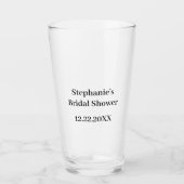 Vrijgezellenfeest Aangepaste Naam Trouwcadeau Part Glas (Voorkant)