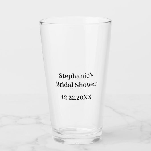 Vrijgezellenfeest Aangepaste Naam Trouwcadeau Part Glas (Voorkant)