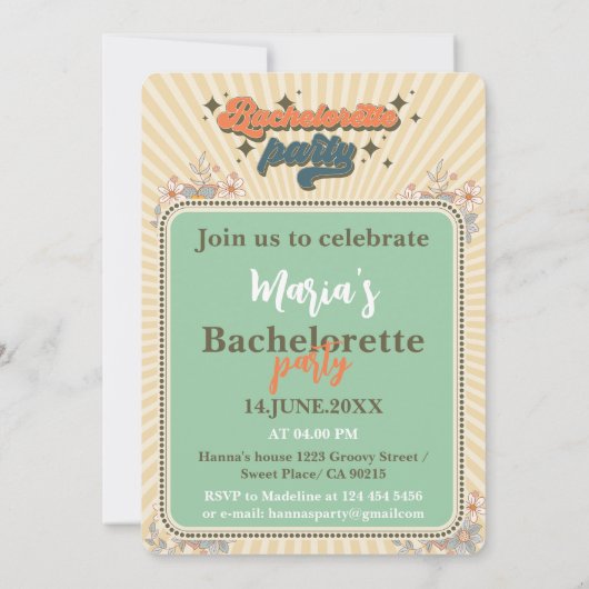  vrijgezellenfeest aangepaste uitnodiging (Achterkant)