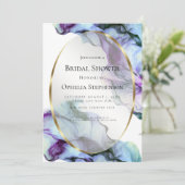 VRIJGEZELLENFEEST | Abstract Inkt Vibrant Indigo B Kaart (Staand voorkant)