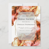 VRIJGEZELLENFEEST | Abstracte Waterverf herfstkleu Kaart (Voorkant)