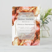 VRIJGEZELLENFEEST | Abstracte Waterverf herfstkleu Kaart (Staand voorkant)