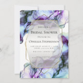 VRIJGEZELLENFEEST | Abstracte Waterverf kweekvijve Kaart (Voorkant)