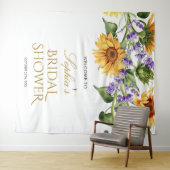 Vrijgezellenfeest Achtergrond - Zonnebloemen & Lav Wandkleed (In Situ (horizontaal))