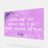 Vrijgezellenfeest acryl teken acryl bord (Hoek)