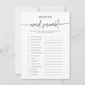 Vrijgezellenfeest Activiteit Kaart Word Scramble s (Voorkant)