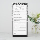 vrijgezellenfeest Advice Cards Silver Midnight Gla Kaart (Staand voorkant)