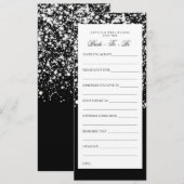 vrijgezellenfeest Advice Cards Silver Midnight Gla Kaart (Voorkant / Achterkant)