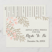 vrijgezellenfeest Advice en Well Wishes Kaart (Voorkant / Achterkant)