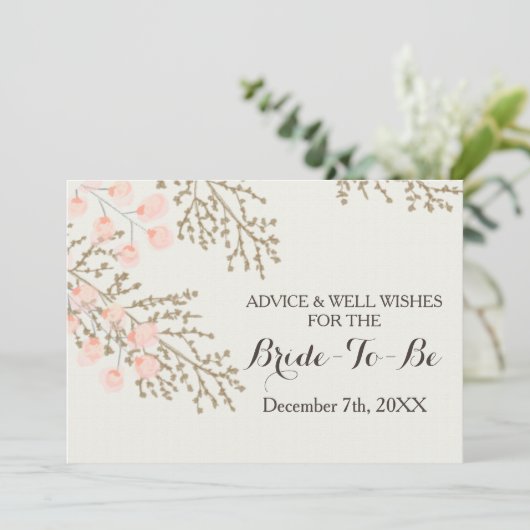 vrijgezellenfeest Advice en Well Wishes Kaart (Staand voorkant)