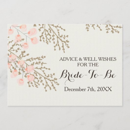 vrijgezellenfeest Advice en Well Wishes Kaart (Voorkant)