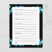 Vrijgezellenfeest Advice Kaart Turquoise Hollywood (Voorkant)