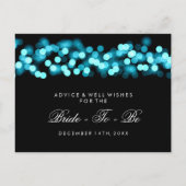 Vrijgezellenfeest Advice Kaart Turquoise Hollywood (Achterkant)