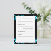 Vrijgezellenfeest Advice Kaart Turquoise Hollywood (Staand voorkant)