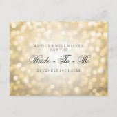 Vrijgezellenfeest Advice Kaarten Gold Glitter Ligh (Achterkant)