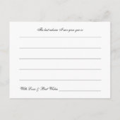 Vrijgezellenfeest Advice Post Kaarten - Bridal Gow (Achterkant)