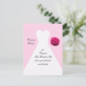 Vrijgezellenfeest Advice Post Kaarten - Bridal Gow (Staand voorkant)