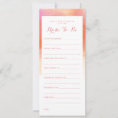 vrijgezellenfeest advies Blush roze koraal Waterve Kaart (Voorkant)