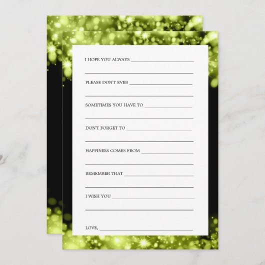 Vrijgezellenfeest Advies Chartreuse Sparkling Ligh Kaart (Voorkant / Achterkant)