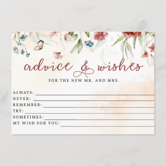 Vrijgezellenfeest, advies en wensen, Bridal Game Informatiekaartje (Voorkant)