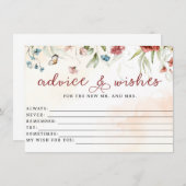 Vrijgezellenfeest, advies en wensen, Bridal Game Informatiekaartje (Voorkant / Achterkant)