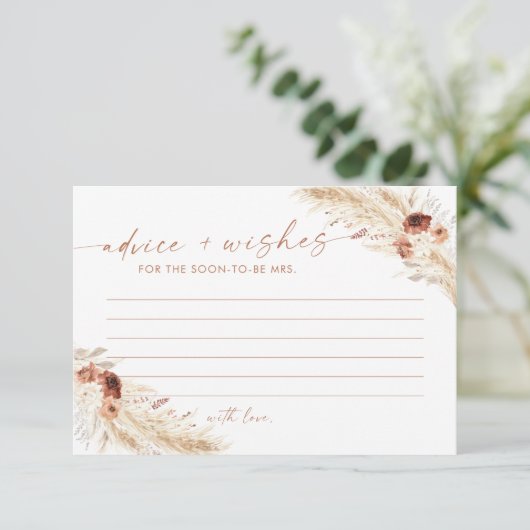 Vrijgezellenfeest Advies en wensen Kaart, Boho Bri Kaart (Staand voorkant)