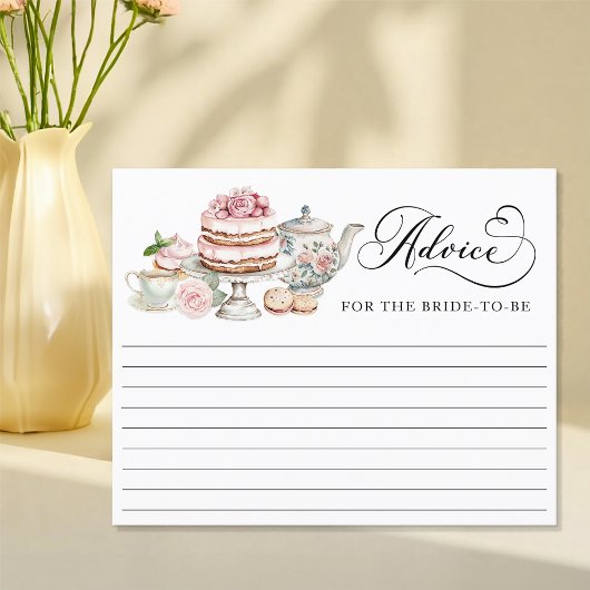 Vrijgezellenfeest Advies Kaart – Tea Party Thema