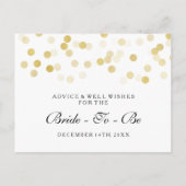 Vrijgezellenfeest Advies Kaarten Faux Gold Foil Gl (Achterkant)