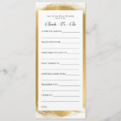 Vrijgezellenfeest Advies Kaarten Gold Paint Kijk (Voorkant)