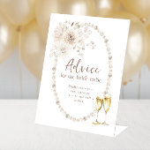 Vrijgezellenfeest advies teken reclamebord met voetstuk