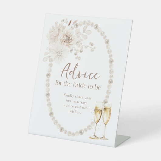 Vrijgezellenfeest advies teken reclamebord met voetstuk (Voorkant)