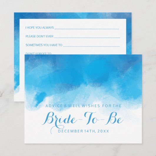 Vrijgezellenfeest Advies zomerbruiloft Blauwe wate (Voorkant / Achterkant)