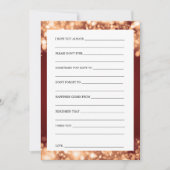 Vrijgezellenfeest Adviezen Kaarten Goud Mousserend (Voorkant)