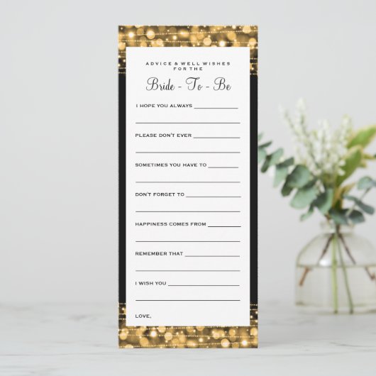 Vrijgezellenfeest Adviezen Kaarten partij Sparkles (Staand voorkant)