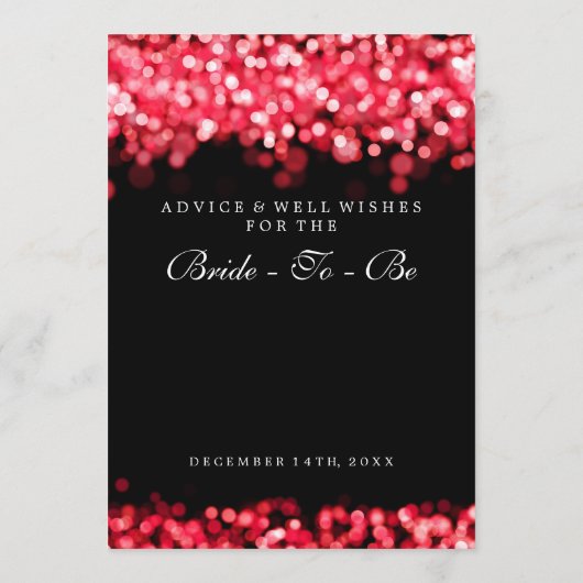 Vrijgezellenfeest Adviezenkaarten Rood licht Advieskaart (Achterkant)