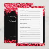 Vrijgezellenfeest Adviezenkaarten Rood licht Advieskaart (Voorkant / Achterkant)