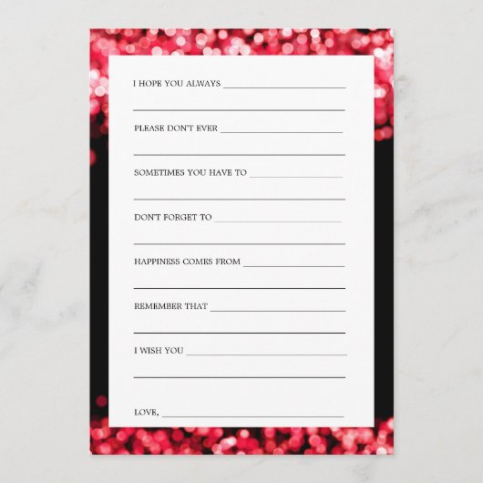 Vrijgezellenfeest Adviezenkaarten Rood licht Advieskaart (Voorkant)