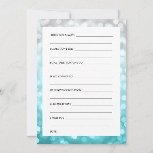 vrijgezellenfeest Adviseur beach ombre glitter lam Kaart (Voorkant)