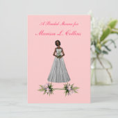 "Vrijgezellenfeest" African-Amer Bride [1] w / Pin Kaart (Staand voorkant)