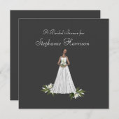 "Vrijgezellenfeest" African-Amer Bride [2b] Lily W Kaart (Voorkant / Achterkant)