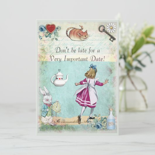 vrijgezellenfeest Alice in Wonderland is niet te l Kaart (Staand voorkant)