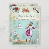 vrijgezellenfeest Alice in Wonderland is niet te l Kaart (Voorkant / Achterkant)