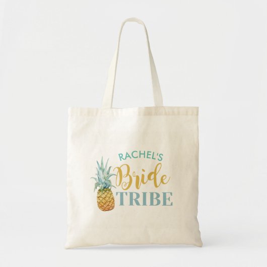 Vrijgezellenfeest Ananas Bride Canvas tas Cadeauob (Voorkant)