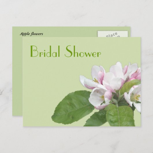 vrijgezellenfeest appelbloesem briefkaart (Voorkant / Achterkant)