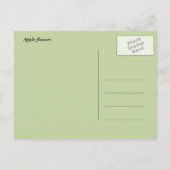 vrijgezellenfeest appelbloesem briefkaart (Achterkant)