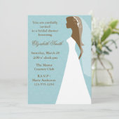 Vrijgezellenfeest Aqua Damask Pattern Kaart (Staand voorkant)