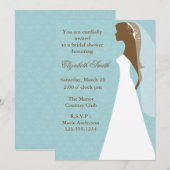 Vrijgezellenfeest Aqua Damask Pattern Kaart (Voorkant / Achterkant)